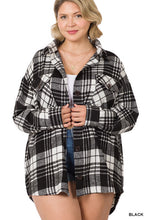 Load image into Gallery viewer, PLUS SIZE Oversized Yard Dyed Shacket
