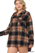 Load image into Gallery viewer, PLUS SIZE Oversized Yard Dyed Shacket
