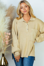 Load image into Gallery viewer, PLUS SIZE Long Sleeve Solid Knit Top
