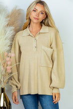 Load image into Gallery viewer, PLUS SIZE Long Sleeve Solid Knit Top
