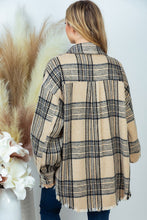 Load image into Gallery viewer, PLUS SIZE Long Sleeve Plaid Woven Jacket
