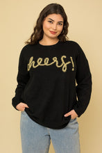 Load image into Gallery viewer, PLUS SIZE Cheers Pullover Sweater
