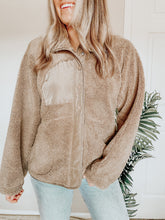 Load image into Gallery viewer, Cold Nights Sherpa Jacket (Mocha)
