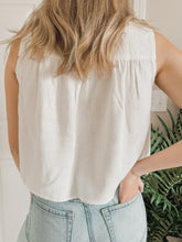 Load image into Gallery viewer, Kendall Linen Tank (Ivory)
