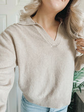 Load image into Gallery viewer, Chloe Collared Sweater (Taupe)
