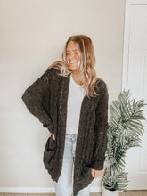 Load image into Gallery viewer, Snuggle Weather Cardigan (Black)
