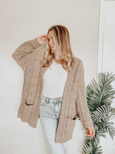 Load image into Gallery viewer, Snuggle Weather Cardigan (Mocha)
