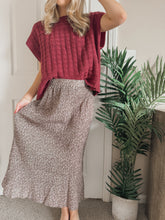 Load image into Gallery viewer, Thankful Floral Midi Skirt
