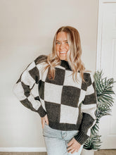 Load image into Gallery viewer, No Limits Checkered Sweater (Black)
