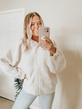 Load image into Gallery viewer, Cold Nights Sherpa Jacket (Ivory)
