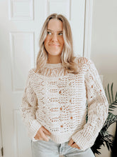 Load image into Gallery viewer, Brighter Days Crochet Sweater
