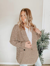 Load image into Gallery viewer, Fall Babe Houndstooth Jacket
