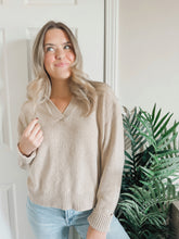 Load image into Gallery viewer, Chloe Collared Sweater (Taupe)
