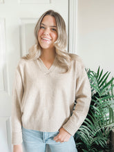 Load image into Gallery viewer, Chloe Collared Sweater (Taupe)
