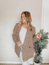 Load image into Gallery viewer, Fall Babe Houndstooth Jacket
