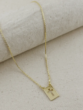 Load image into Gallery viewer, Psalm Cross Plate Necklace
