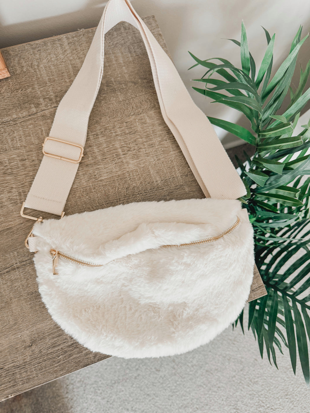 Winter Fuzzy Sling Bag