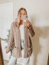 Load image into Gallery viewer, Snuggle Weather Cardigan (Mocha)
