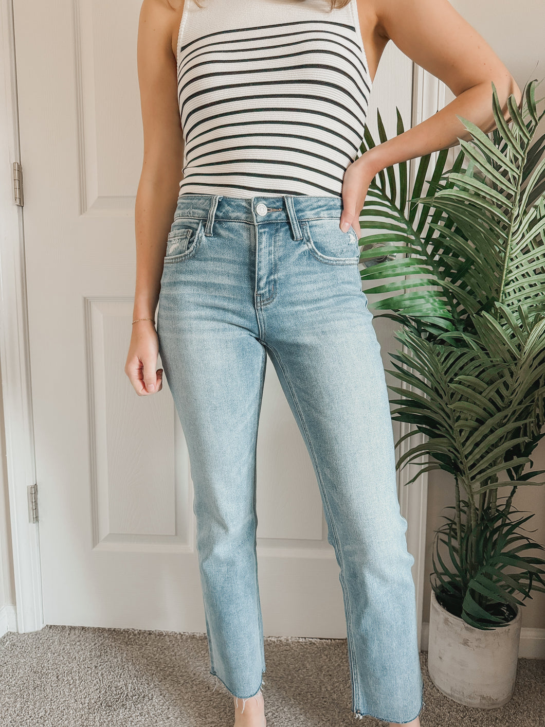 Adrienne Slim Straight Jeans