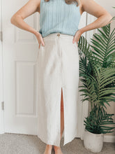 Load image into Gallery viewer, Harper Linen Slit Skirt
