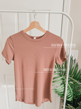Load image into Gallery viewer, Everyday Ribbed Tee (Terracotta)
