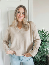 Load image into Gallery viewer, Chloe Collared Sweater (Taupe)
