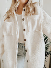 Load image into Gallery viewer, Winter Weather Sherpa Jacket (Cream)
