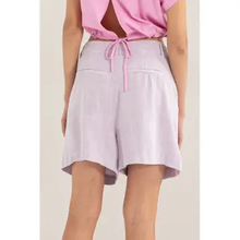 Load image into Gallery viewer, Lavender Linen Shorts
