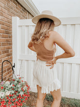 Load image into Gallery viewer, Zesty Summer Ruffle Shorts (Natural)
