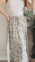 Load and play video in Gallery viewer, Fresh Flowers Midi Skirt (Sage)
